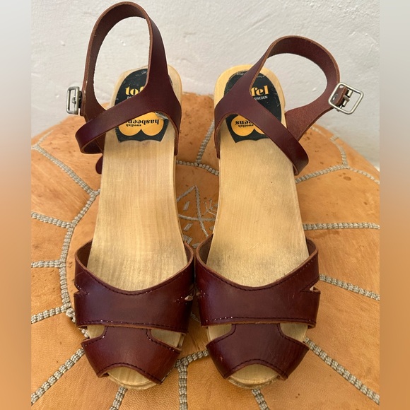 Swedish hasbeens Suzanne peeptoe clog - Picture 4 of 10